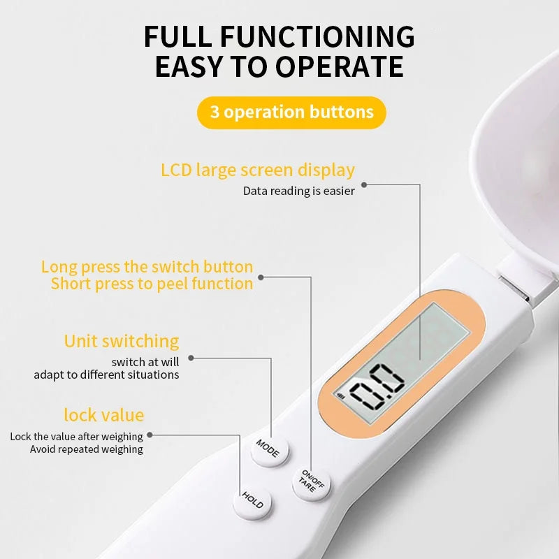 Digital Kitchen Measuring Spoon Scale