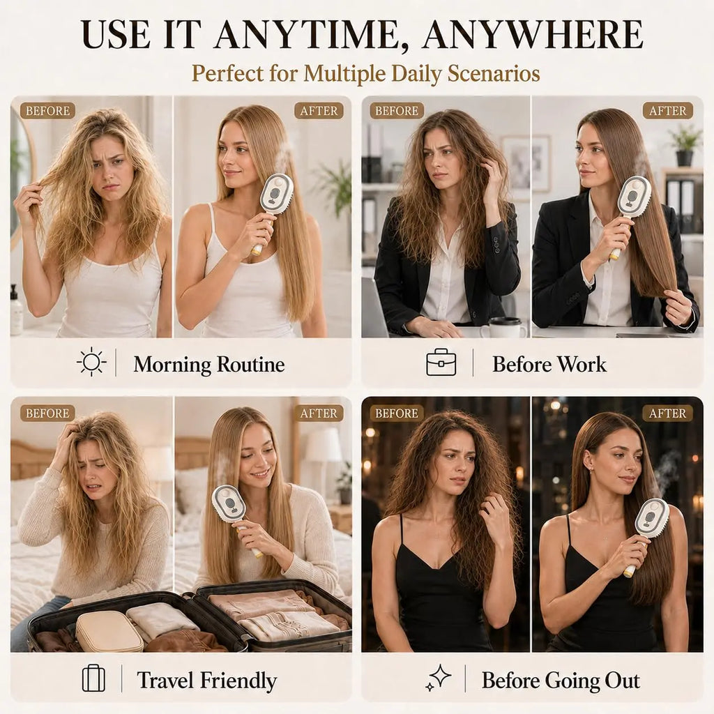 Electric Water Spray Hair Brush