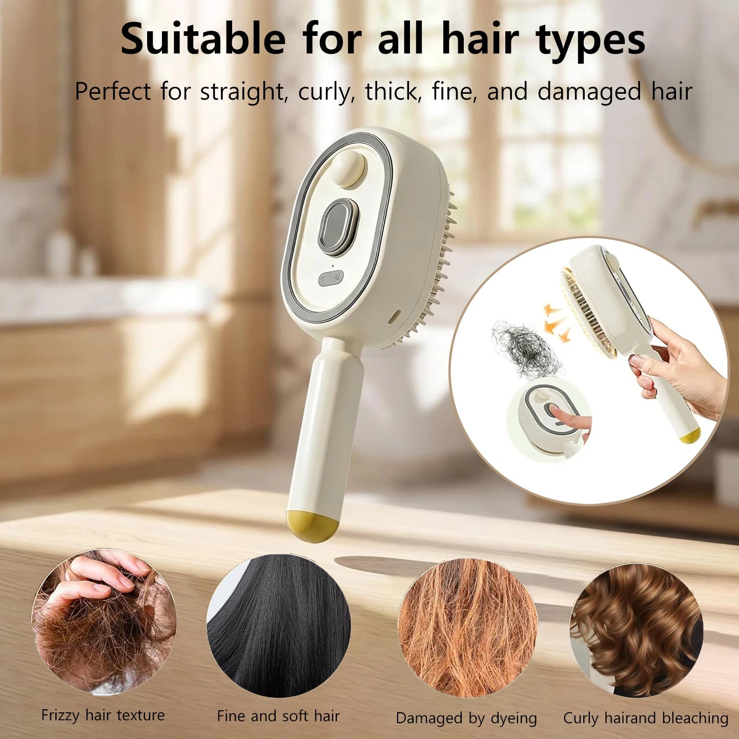 Electric Water Spray Hair Brush