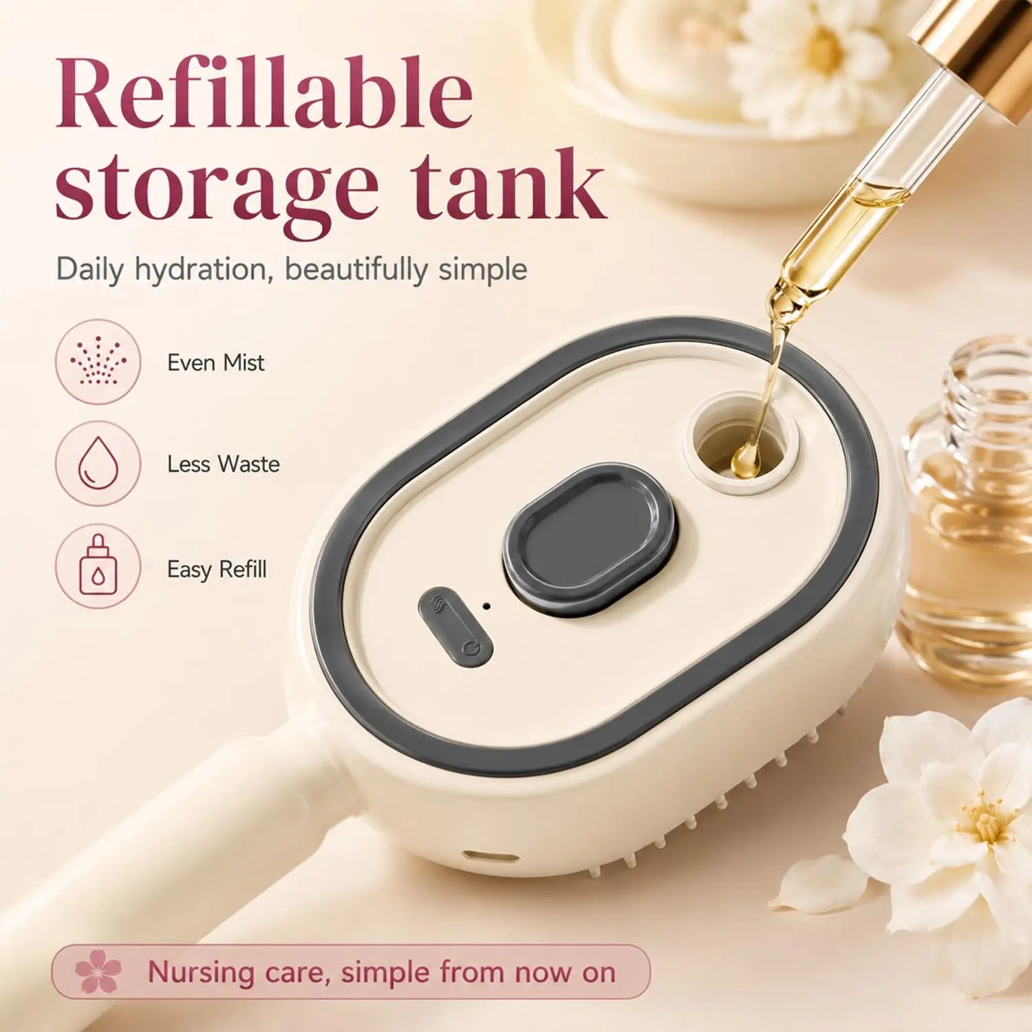 Electric Water Spray Hair Brush