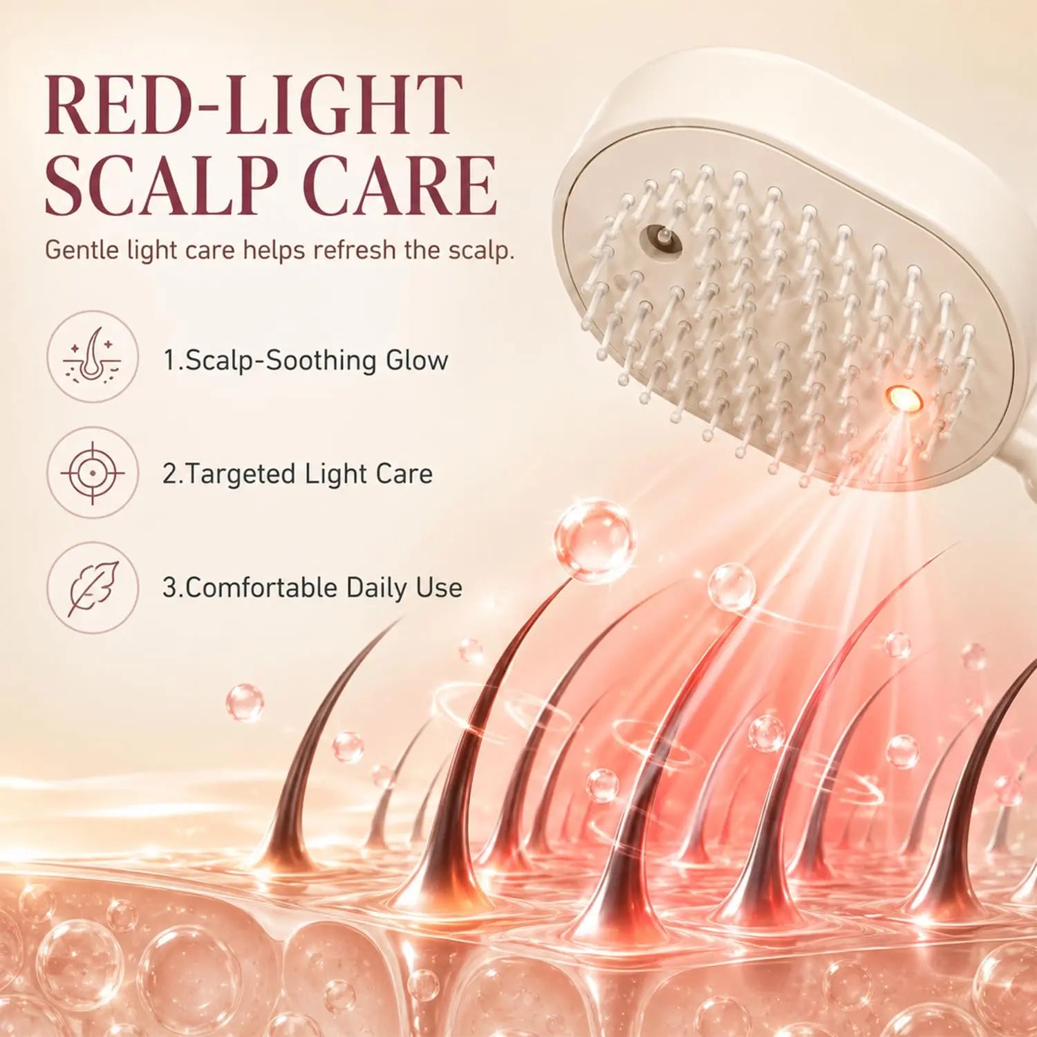Electric Water Spray Hair Brush
