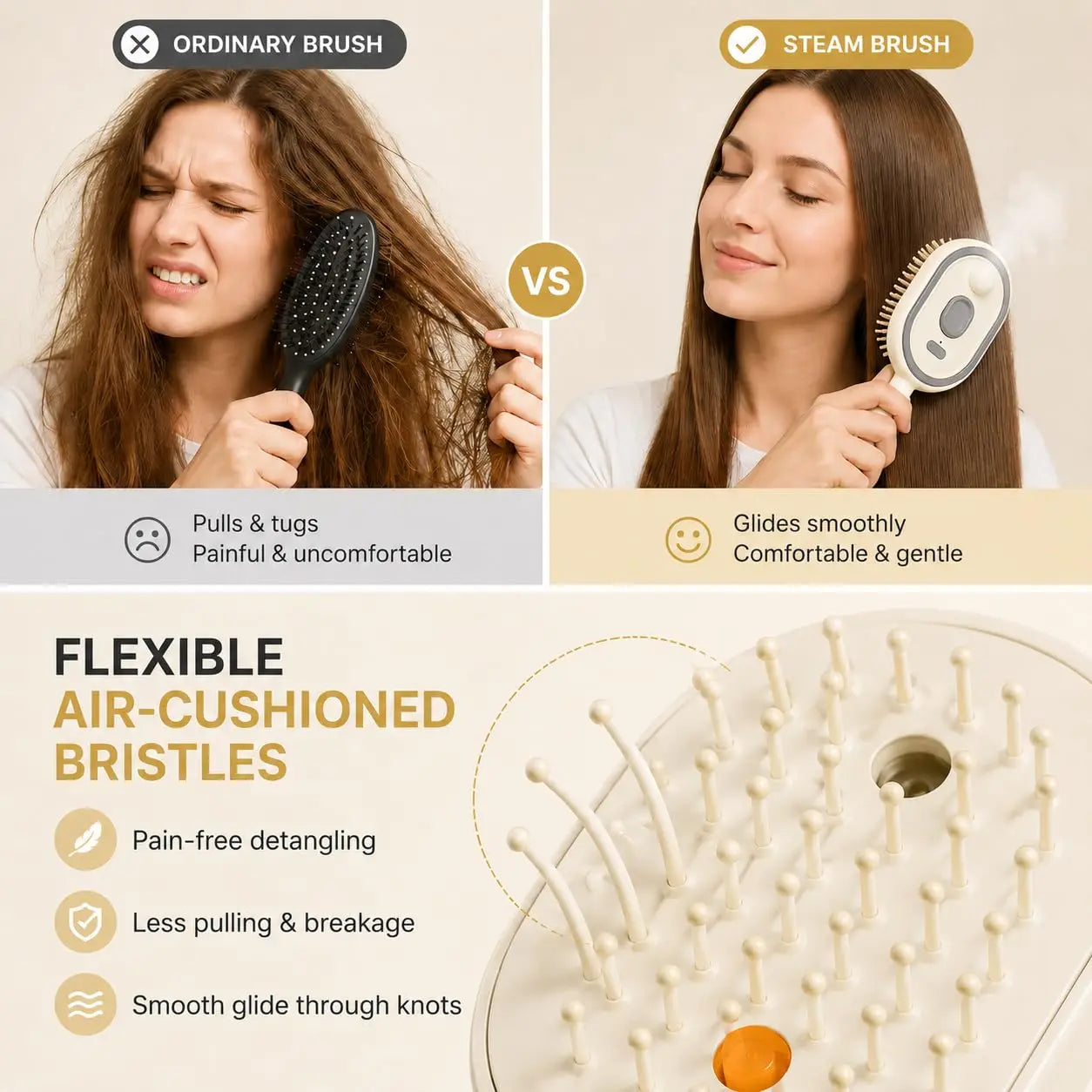 Electric Water Spray Hair Brush