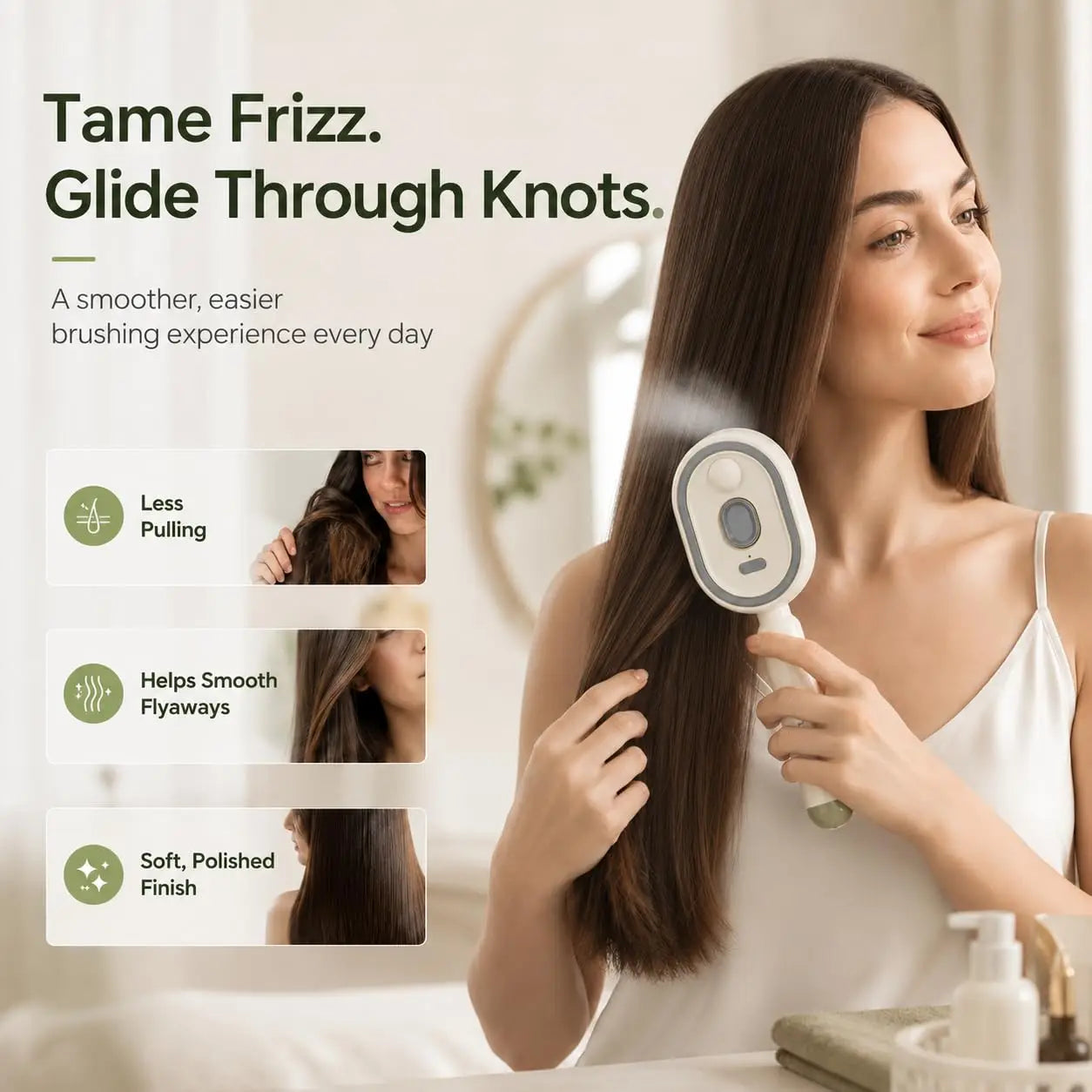 Electric Water Spray Hair Brush